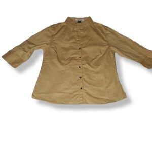 Tri-Mountain Yellow Button Down Work Shirt